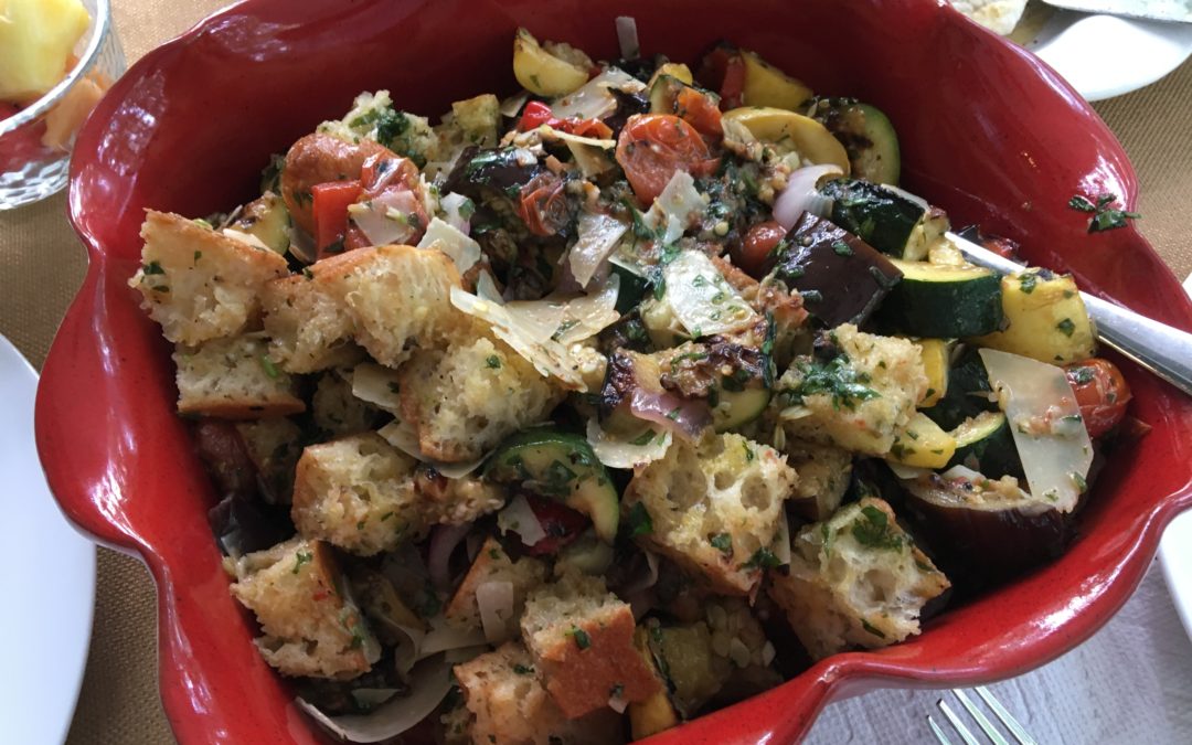 Norma’s GrIlled Ratatouille Panzanella Salad