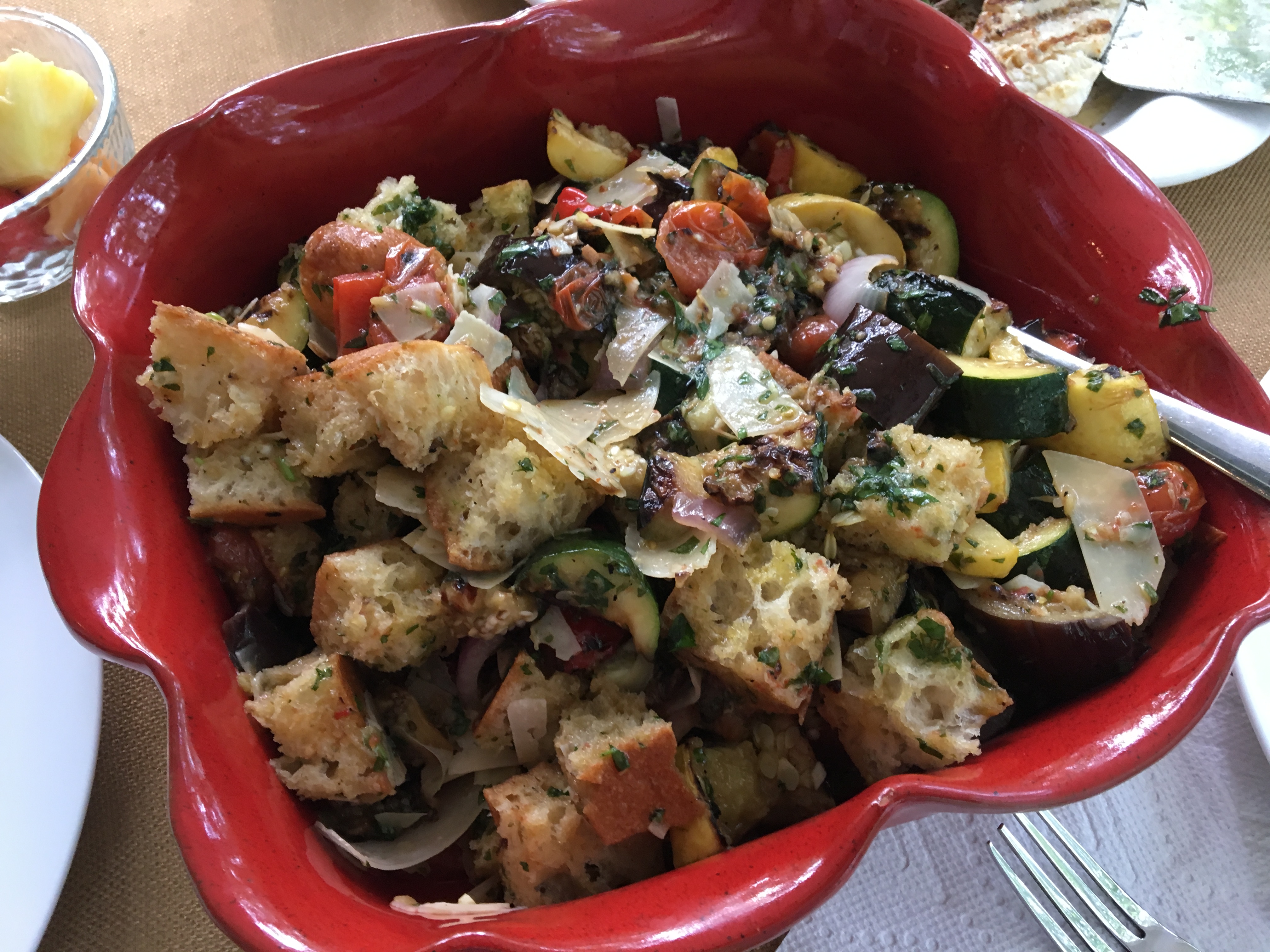 Norma’s GrIlled Ratatouille Panzanella Salad